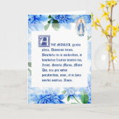VIRGIN MARY | AVE MARIA LATIN | BLUE DAHLIAS KAART (Gele Bloem)