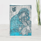 Virgin Mary Baby Jesus Christus Wish Feestdagen Kaart (Achterkant)