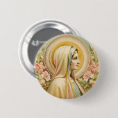 Virgin Mary Badge Button (Voorkant /achterkant)