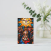 Virgin Mary bevestigt bevestiging van de Dove Heil Visitekaartje (Staand voorkant)