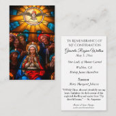 Virgin Mary bevestigt bevestiging van de Dove Heil Visitekaartje (Voorkant / Achterkant)