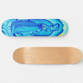 Virgin Mary Blue Schaats Deck Skateboard (Horizontaal)