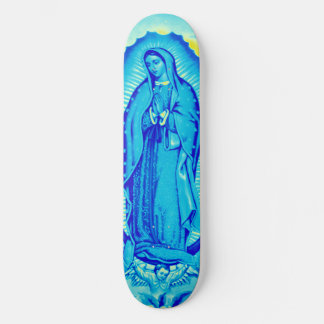 Virgin Mary Blue Schaats Deck Skateboard