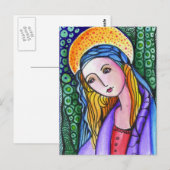 Virgin Mary Briefkaart (Voorkant / Achterkant)