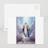 Virgin Mary Briefkaart (Voorkant / Achterkant)