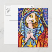 Virgin Mary Briefkaart (Voorkant / Achterkant)