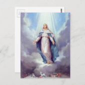 Virgin Mary Briefkaart (Voorkant / Achterkant)