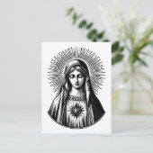 Virgin Mary Briefkaart (Staand voorkant)