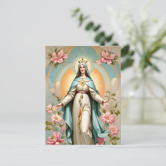 Virgin Mary Briefkaart (Staand voorkant)