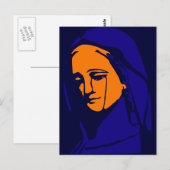 Virgin Mary Briefkaart (Voorkant / Achterkant)