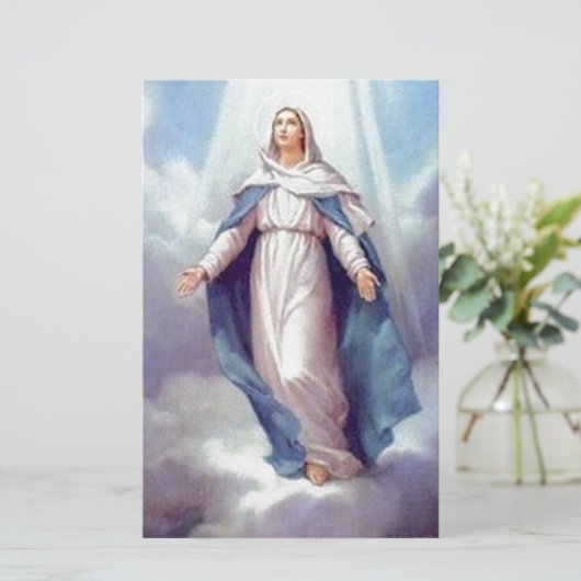 Virgin Mary Briefpapier (Staand voorkant)