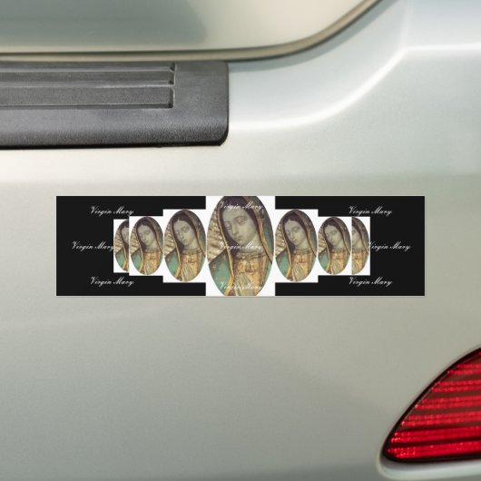 VIRGIN MARY BUMPERSTICKER (Op auto)
