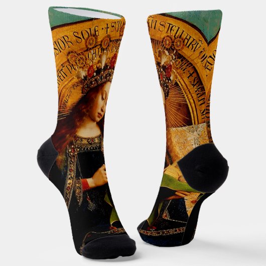 Virgin Mary by Jan van Eyck Sokken (Gebogen)