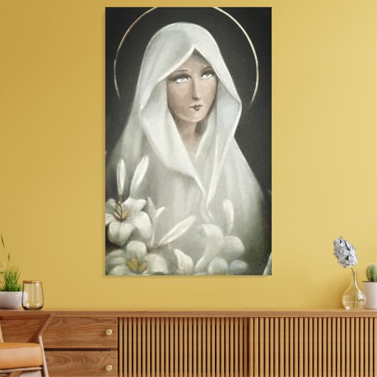 Virgin Mary Canvas Afdruk (Insitu (Woonkamer))