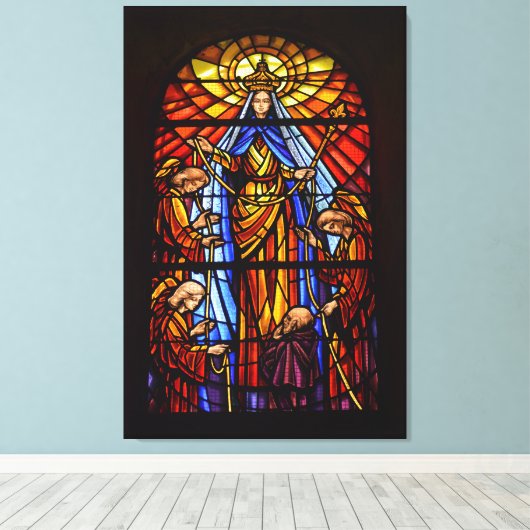 Virgin Mary Canvas Afdruk (Insitu (Houten vloer))