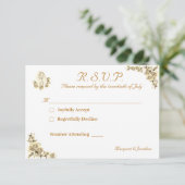 Virgin Mary Catholic Wedding Response Card RSVP Kaartje (Staand voorkant)