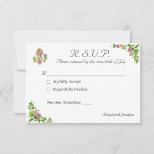 Virgin Mary Catholic Wedding Response Kaart