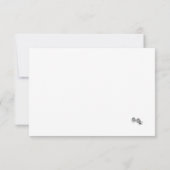 Virgin Mary Catholic Wedding Response Kaart (Achterkant)