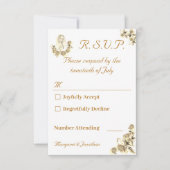Virgin Mary Catholic Wedding Response Kaart (Voorkant)