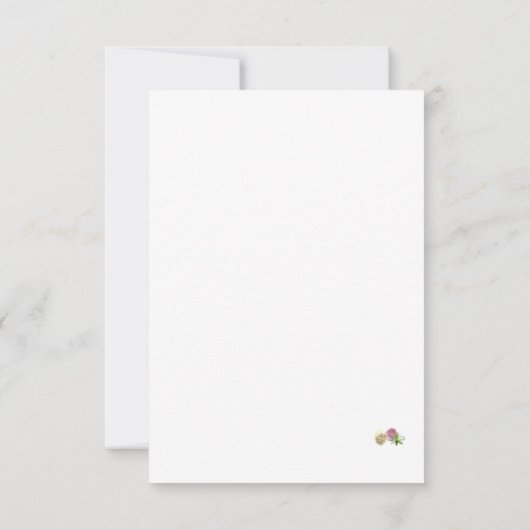 Virgin Mary Catholic Wedding Response Kaart (Achterkant)