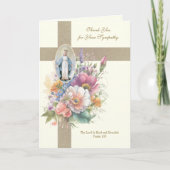 Virgin Mary condolence Funeral Dank u Bedankkaart (Voorkant)