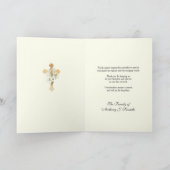 Virgin Mary condolence Funeral Dank u Bedankkaart (Binnen)