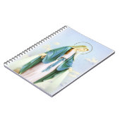Virgin Mary Crescent Moon-laptop Notitieboek (Linkerzijde)