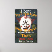 Virgin Mary Donald TRUMP tekent parasieten Canvas Afdruk (Voorkant)