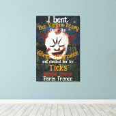 Virgin Mary Donald TRUMP tekent parasieten Canvas Afdruk (Insitu (Houten vloer))