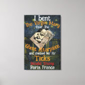 Virgin Mary Donald TRUMP tekent parasieten Canvas Afdruk (Voorkant)