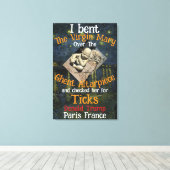 Virgin Mary Donald TRUMP tekent parasieten Canvas Afdruk (Insitu (Houten vloer))