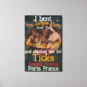 Virgin Mary Donald TRUMP Ticks Parasites Canvas Afdruk (Voorkant)