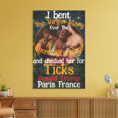 Virgin Mary Donald TRUMP Ticks Parasites Canvas Afdruk (Insitu (Woonkamer))