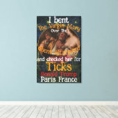 Virgin Mary Donald TRUMP Ticks Parasites Canvas Afdruk (Insitu (Houten vloer))