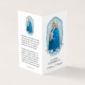 Virgin Mary Doves rooms-katholieke begrafenis Visitekaartje (Buitenkant)