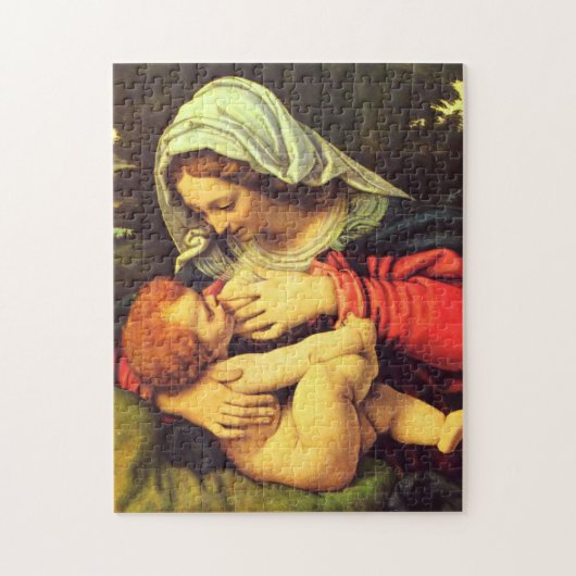 Virgin Mary en Child door Andrea Solario Legpuzzel (Verticaal)