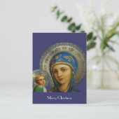 Virgin Mary en Child Jesus Feestdagenkaart (Staand voorkant)
