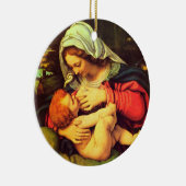 Virgin Mary en Child Keramisch Ornament (Rechts)