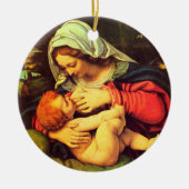 Virgin Mary en Child Keramisch Ornament (Voorkant)