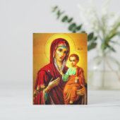 Virgin Mary en Jesus Briefkaart (Staand voorkant)