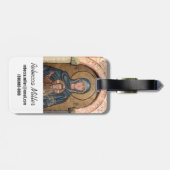 Virgin Mary en Jesus Mosaic Bagagelabel (Achterkant horizontaal)