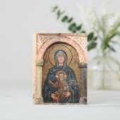 Virgin Mary en Jesus Mosaic Briefkaart (Staand voorkant)