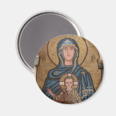 Virgin Mary en Jesus Mosaic Magneet (Voorkant / Achterkant)