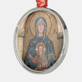 Virgin Mary en Jesus Mosaic Metalen Ornament (Links)