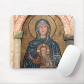 Virgin Mary en Jesus Mosaic Muismat (Met muis)