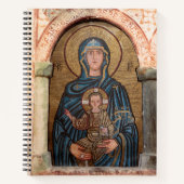 Virgin Mary en Jesus Mosaic Notitieboek (Voorkant)