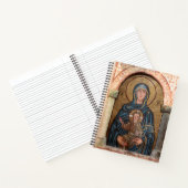 Virgin Mary en Jesus Mosaic Notitieboek (Binnen)
