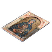 Virgin Mary en Jesus Mosaic Notitieboek (Linkerzijde)