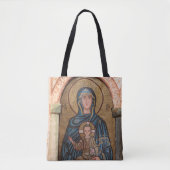 Virgin Mary en Jesus Mosaic Tote Bag (Voorkant)