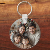 Virgin Mary Familie Foto Schattige Sleutelhanger (Achterkant)